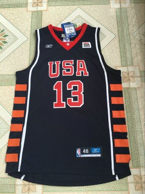 2004 Duncan 13 Athens Olympic jersey Blue